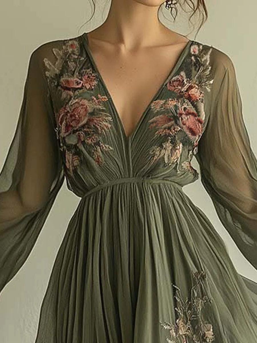 Laurelle | Flowing Chiffon Maxi Dress