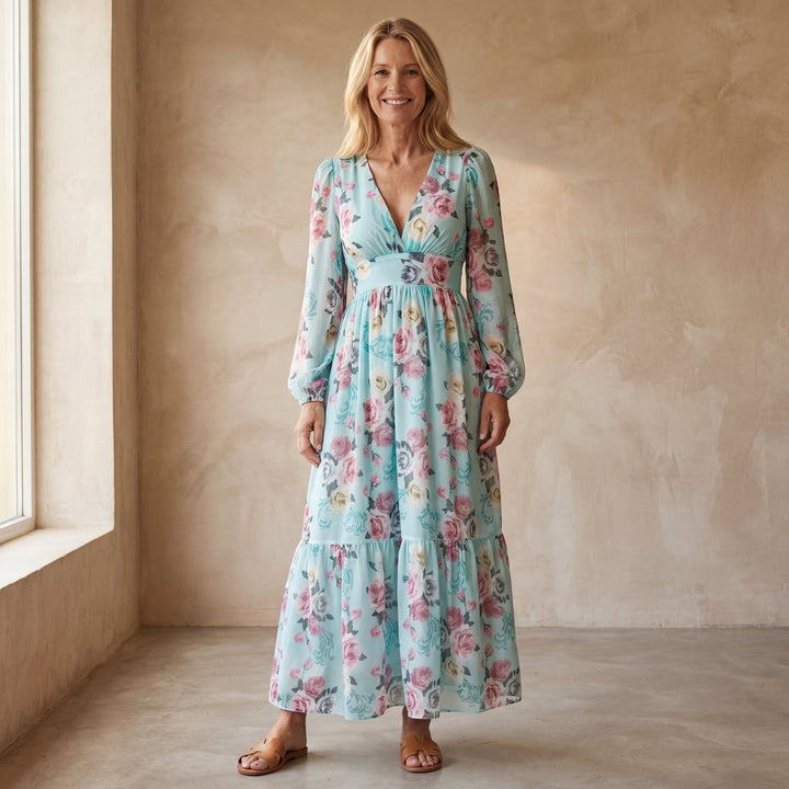 Arianna | Floral Print Midi Dress