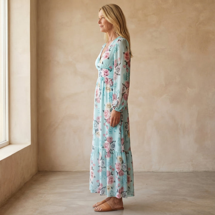 Arianna | Floral Print Midi Dress