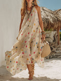 Dinah | Colourful Polka-Dot Maxi Dress
