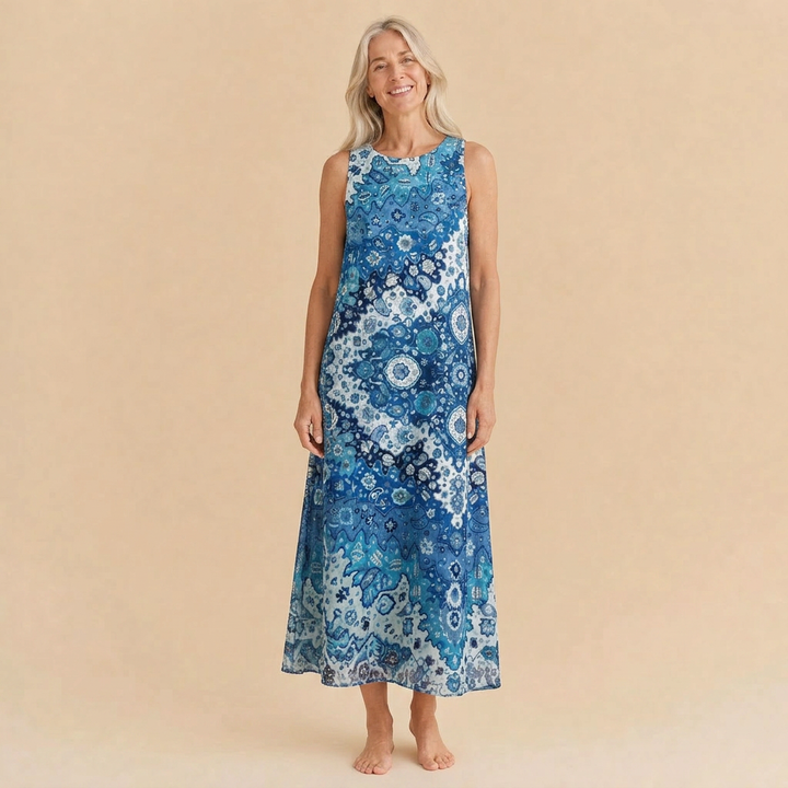 Bea™ | Boho Floral Midi Sundress