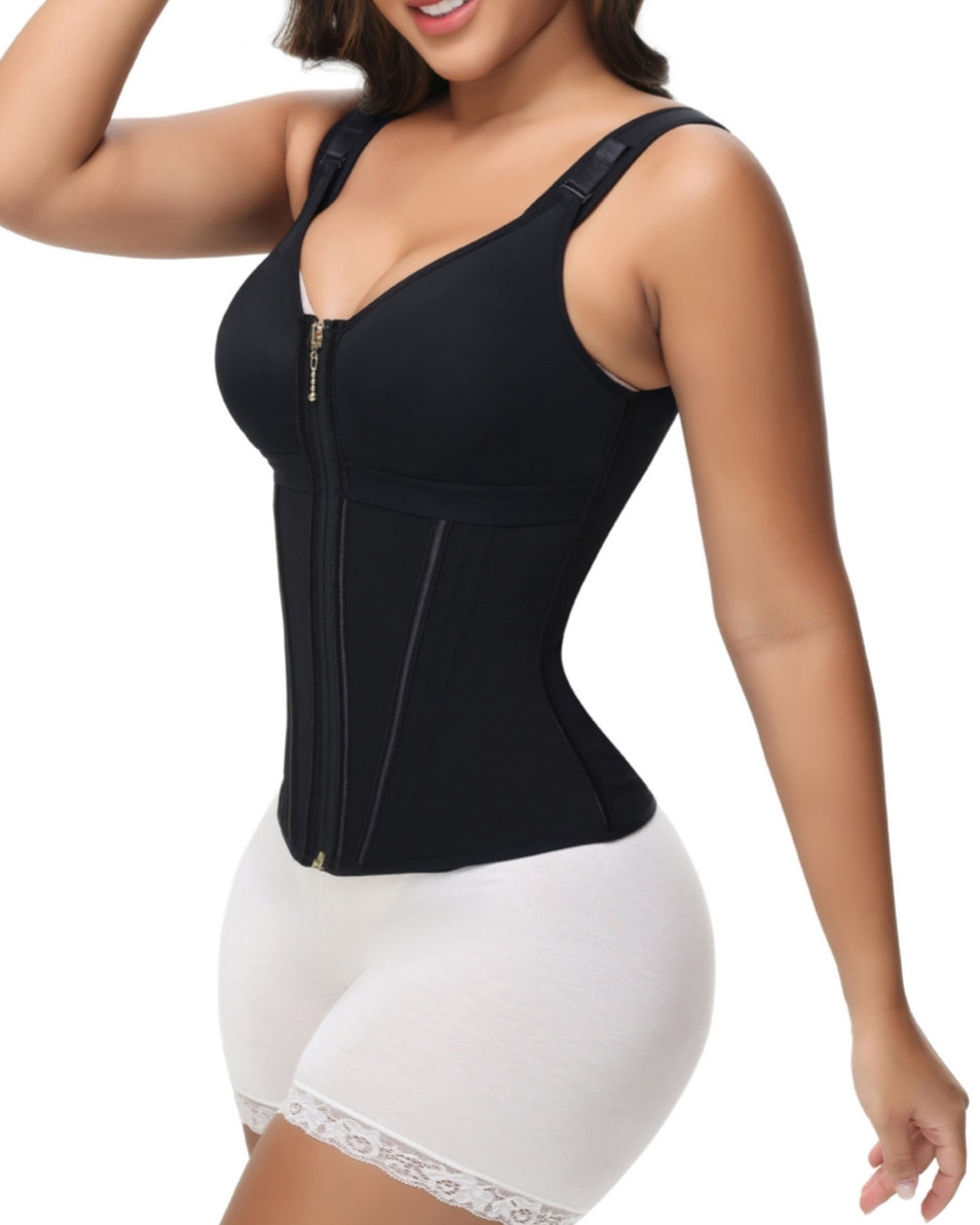 Dolores | Latex Corset Vest with Bra