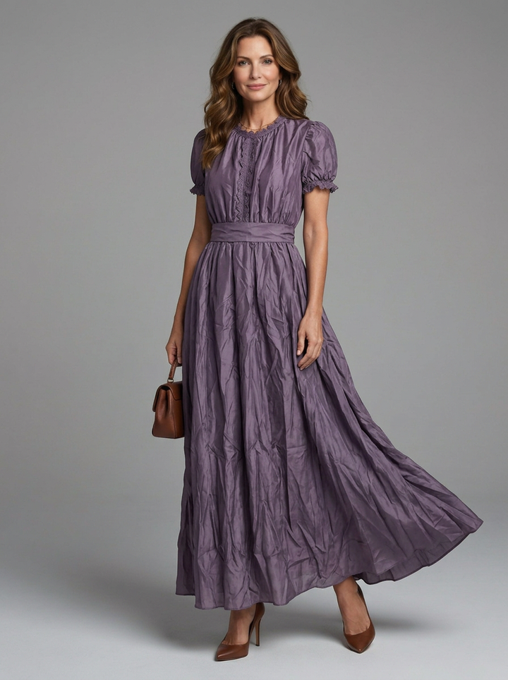 Elia | Empire Waist Keyhole Maxi Dress