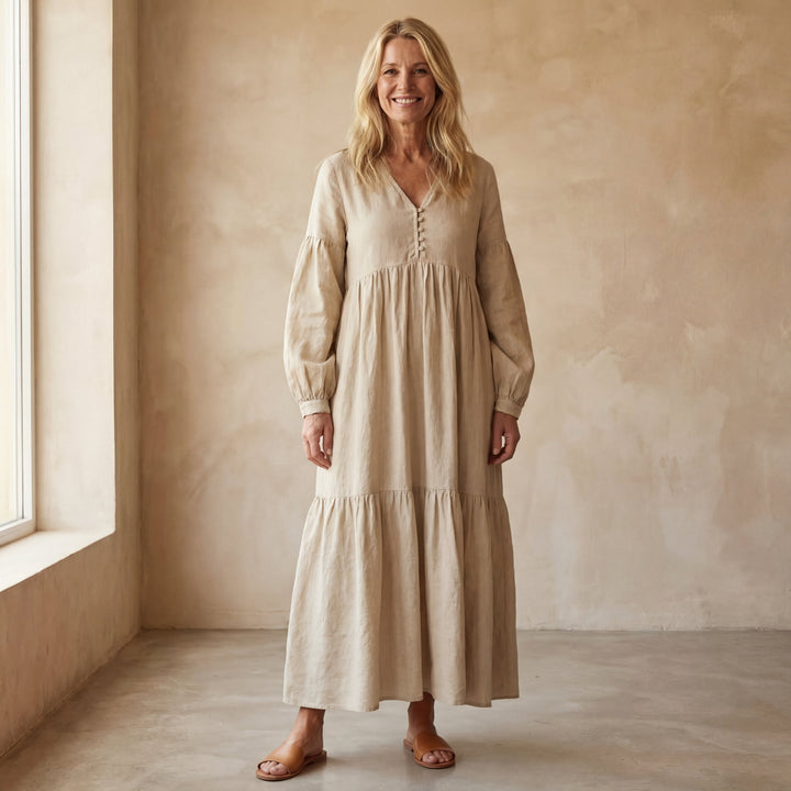 Saredas | Comfy Cotton Midi Dress