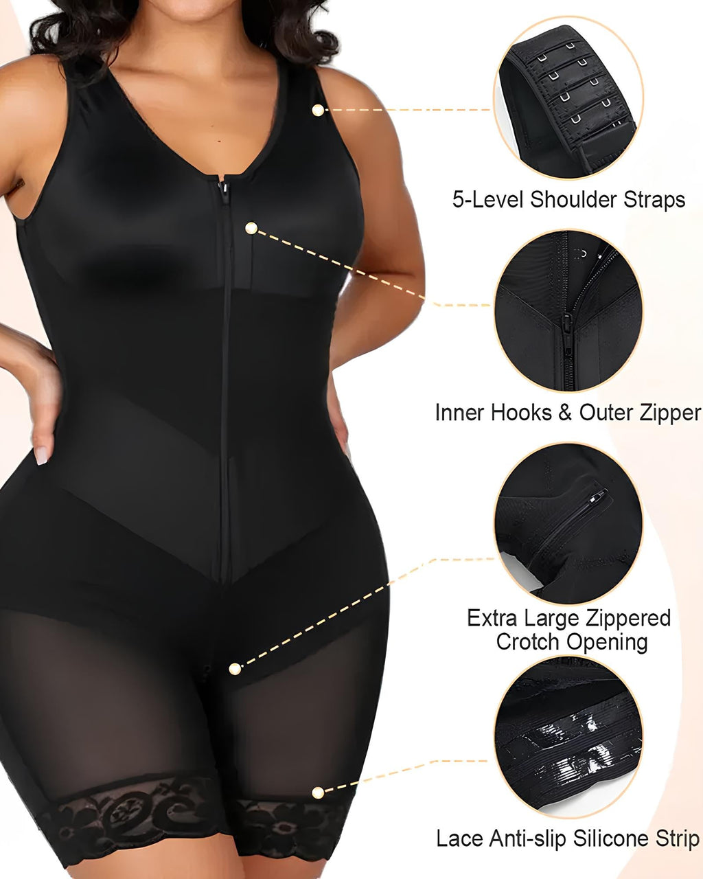 Cora | V-Shaped Tummy-Control Bodysuit