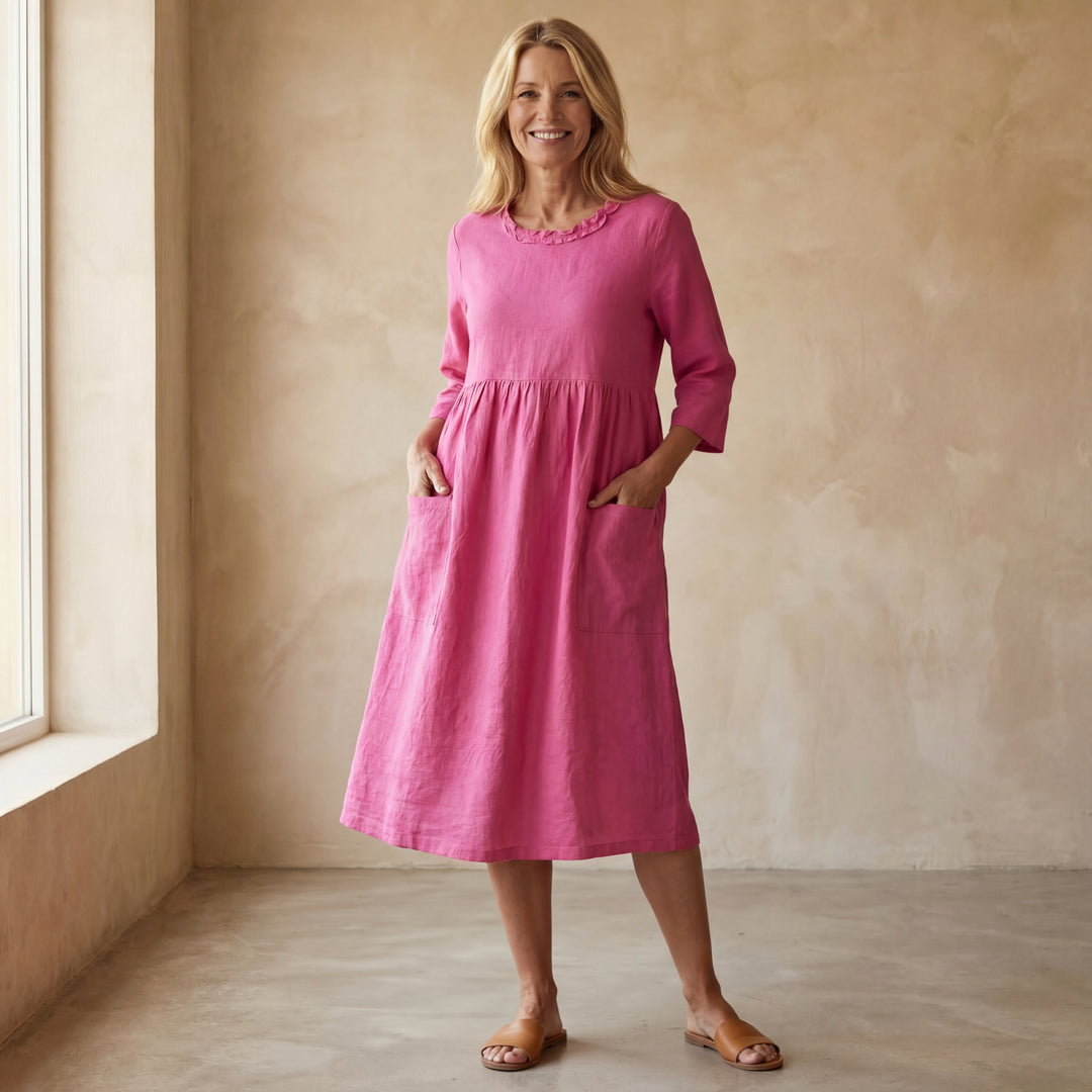 Saradai | Stylish Cotton Midi Dress