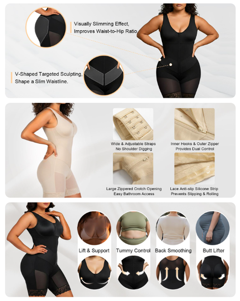 Cora | V-Shaped Tummy-Control Bodysuit