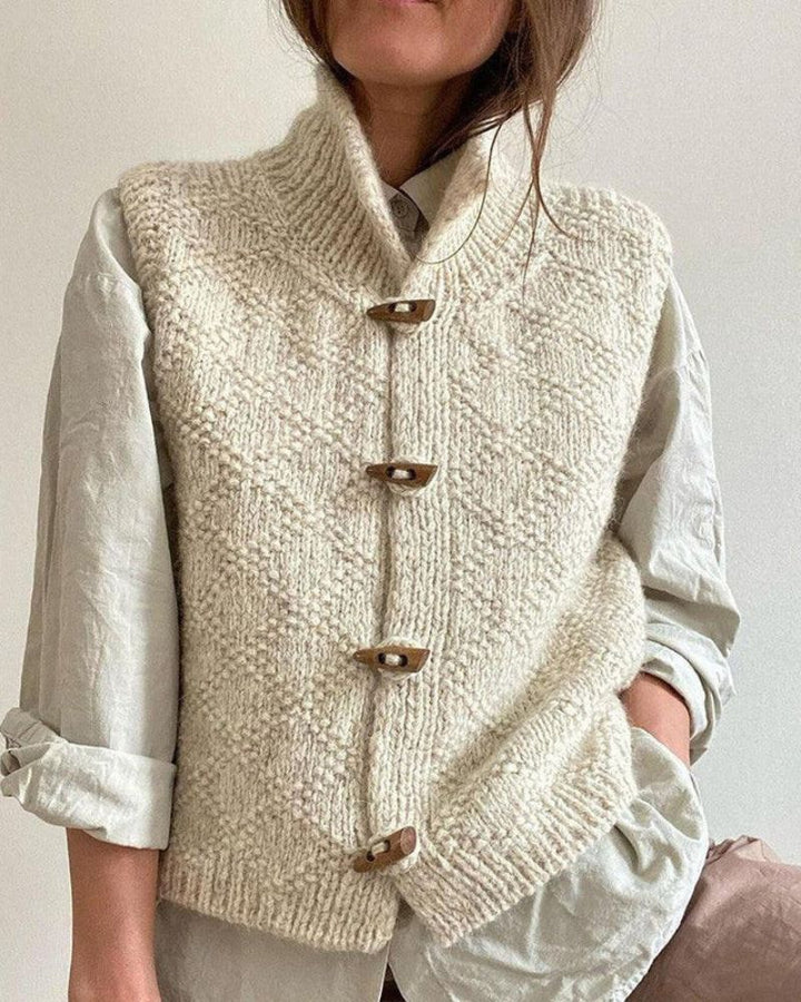 Ingrid | Cozy Knit Sleeveless Cardigan