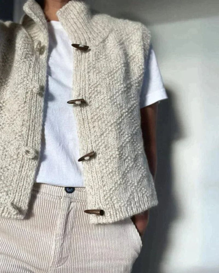Ingrid | Cozy Knit Sleeveless Cardigan