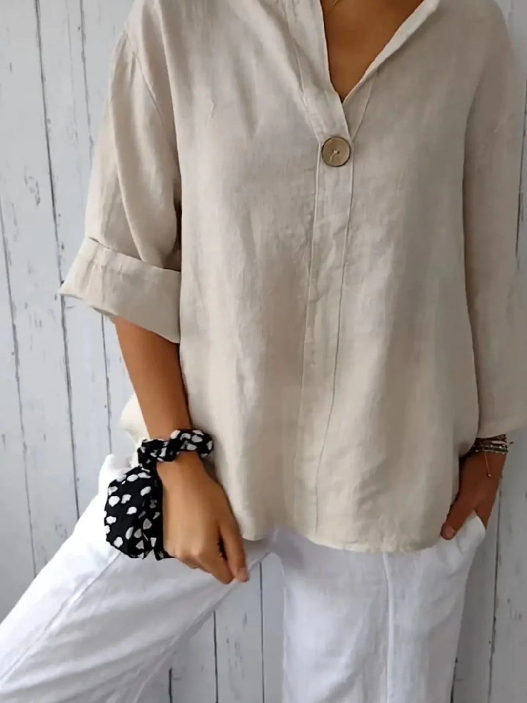 Samy | Linen-Blend Blouse