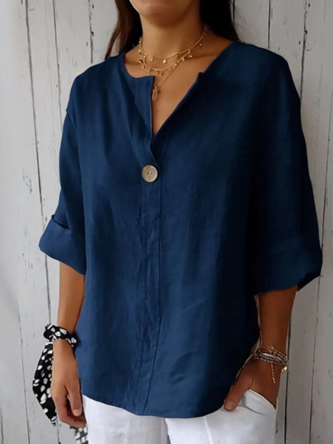 Samy | Linen-Blend Blouse