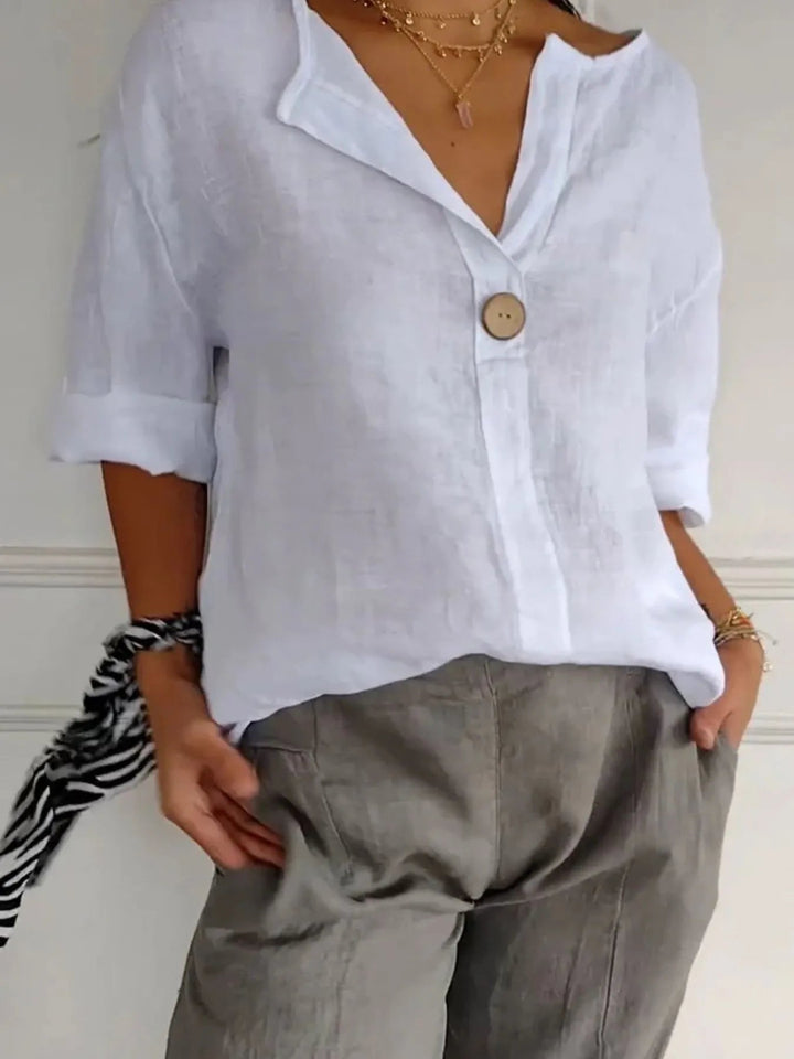 Samy | Linen-Blend Blouse