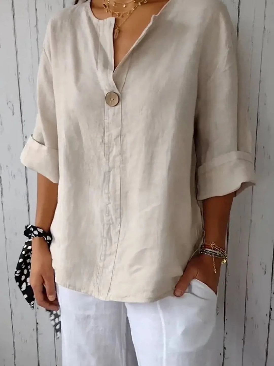 Samy | Linen-Blend Blouse