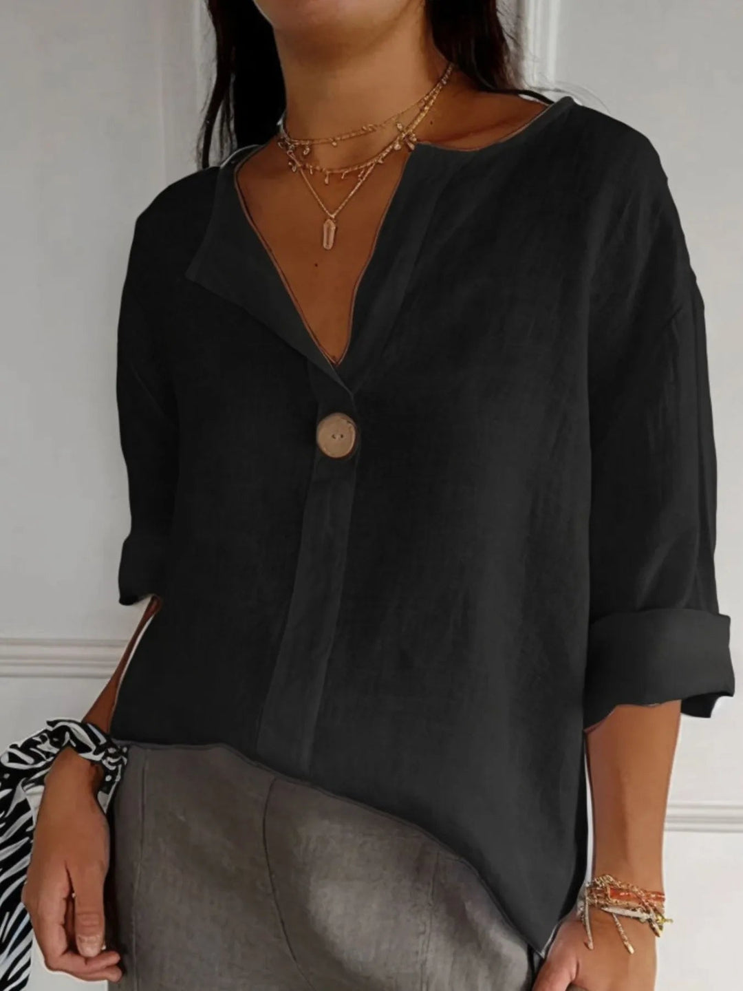 Samy | Linen-Blend Blouse
