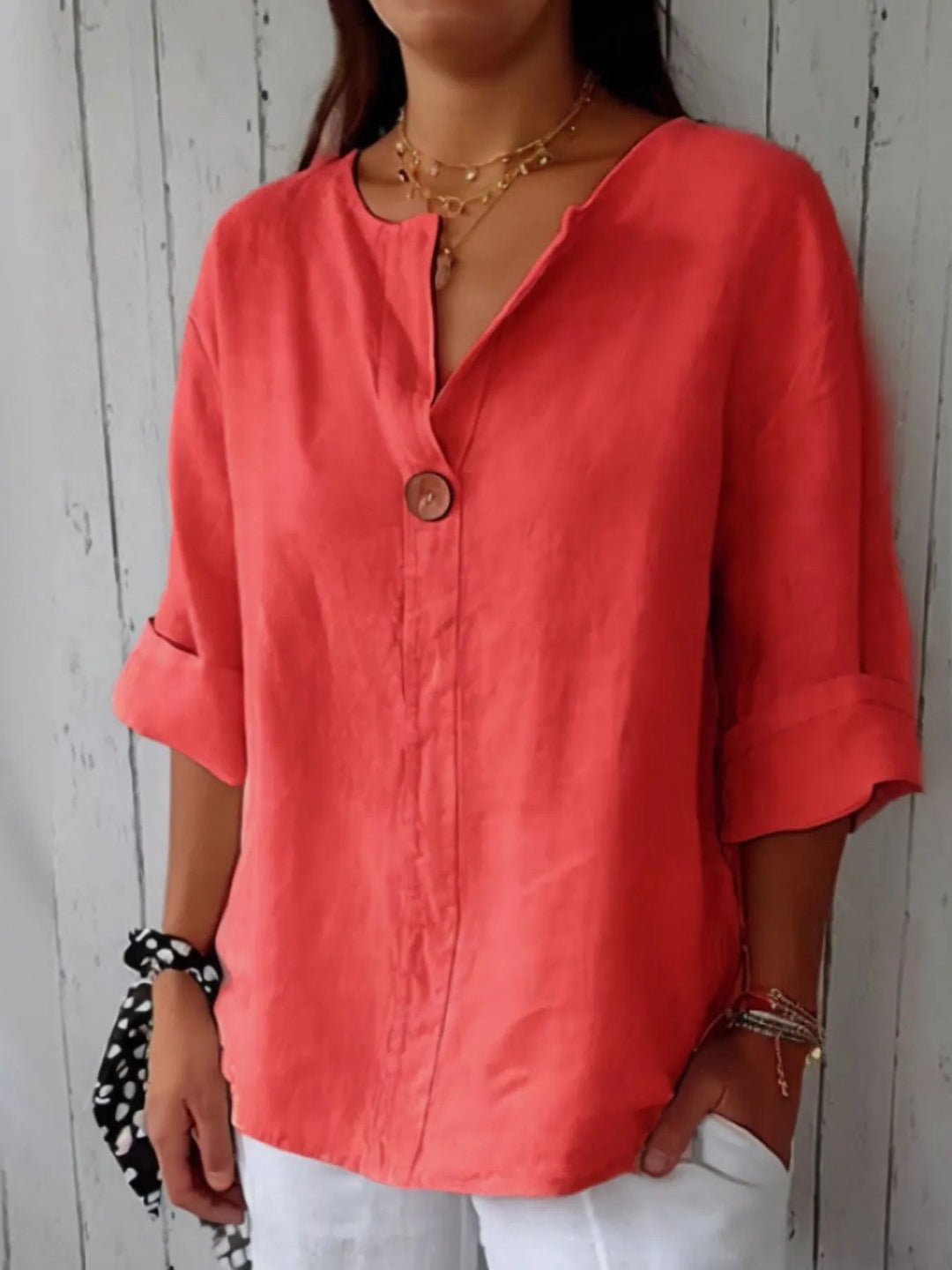 Samy | Linen-Blend Blouse