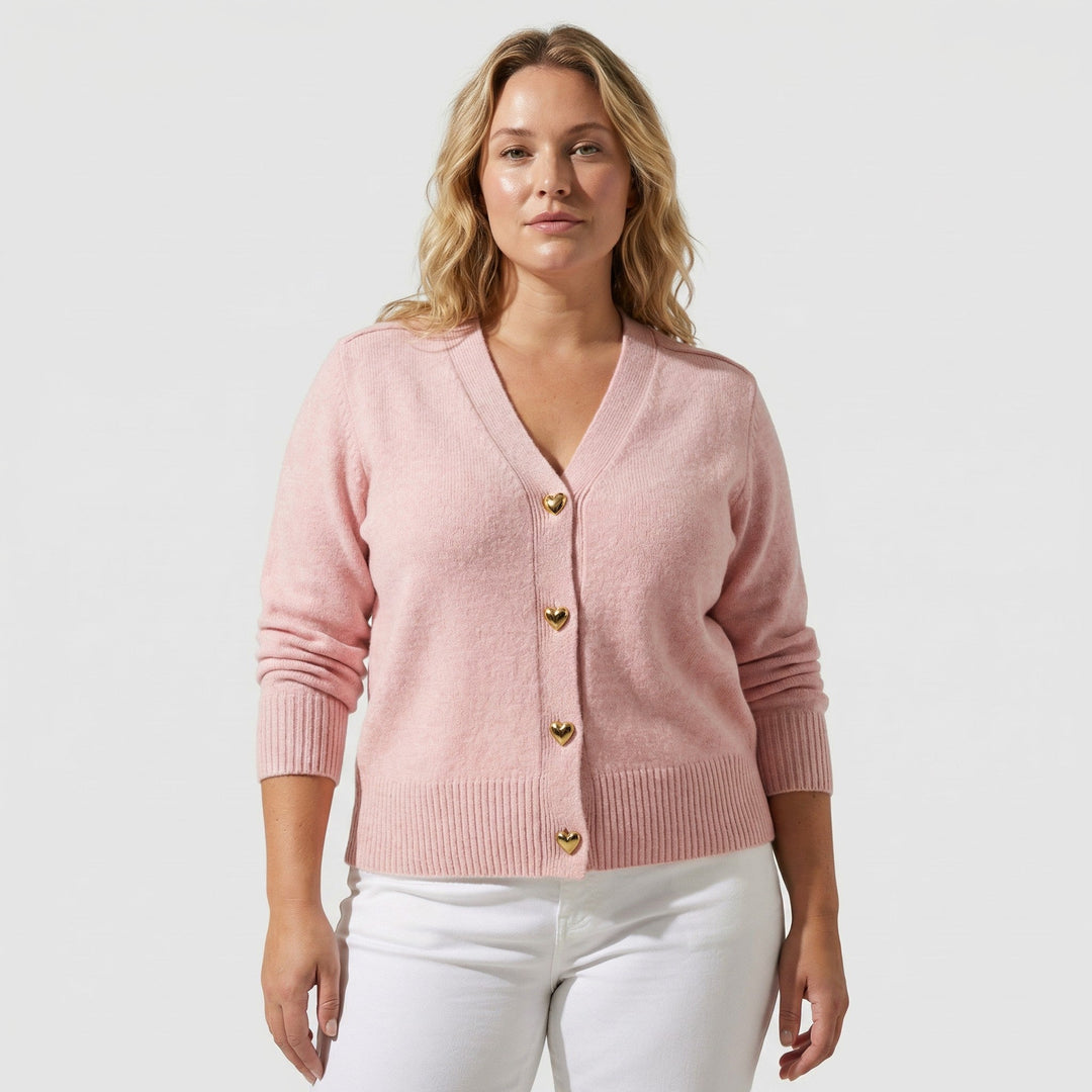 Olivia | Soft Cardigan with Gold Buttons