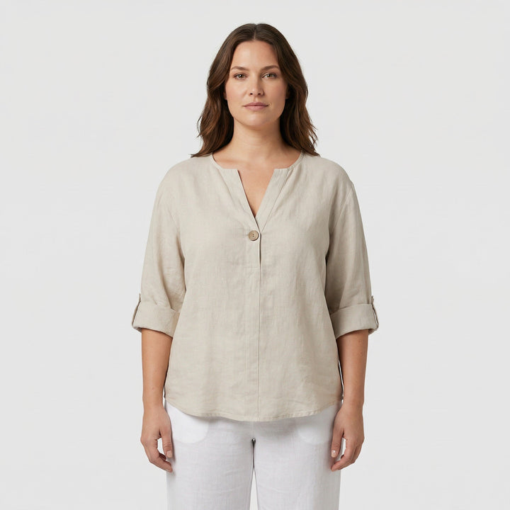 Samy | Linen-Blend Blouse
