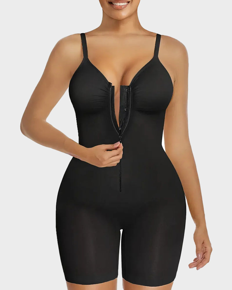 Doreen | Zip-Front Tummy-Control Bodysuit