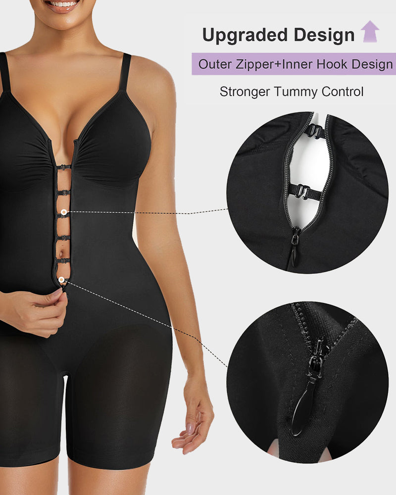 Doreen | Zip-Front Tummy-Control Bodysuit