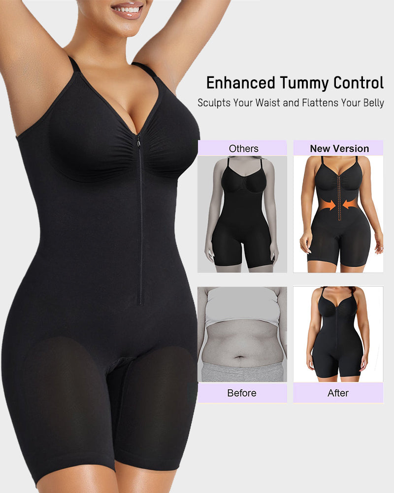 Doreen | Zip-Front Tummy-Control Bodysuit