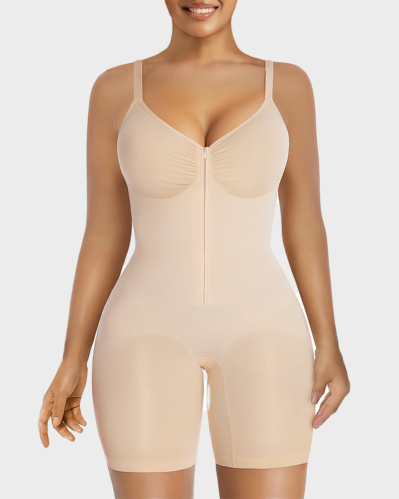 Doreen | Zip-Front Tummy-Control Bodysuit