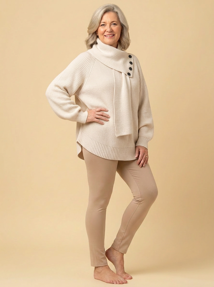 Arielle | Cozy Scarf-Neck Sweater