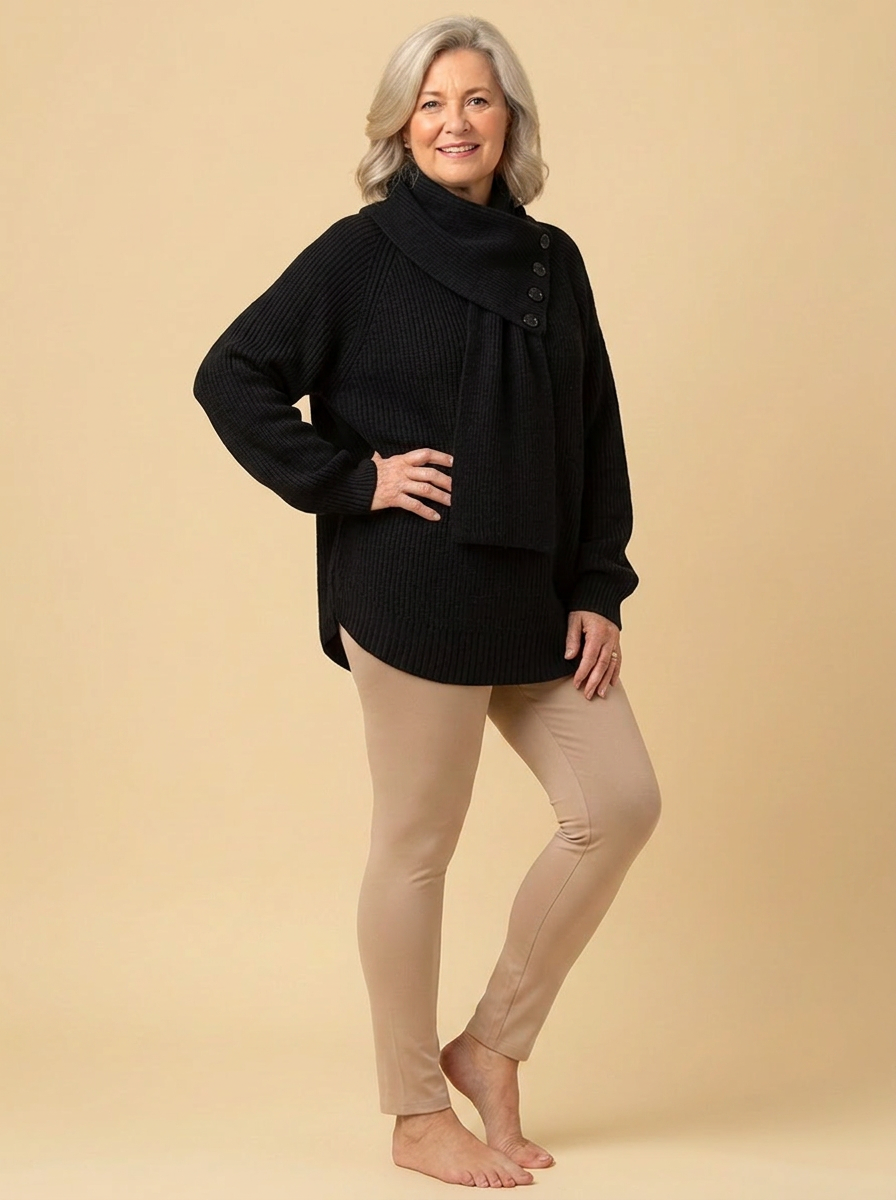 Arielle | Cozy Scarf-Neck Sweater