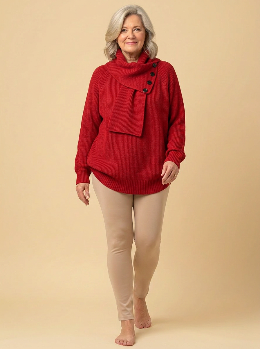 Arielle | Cozy Scarf-Neck Sweater