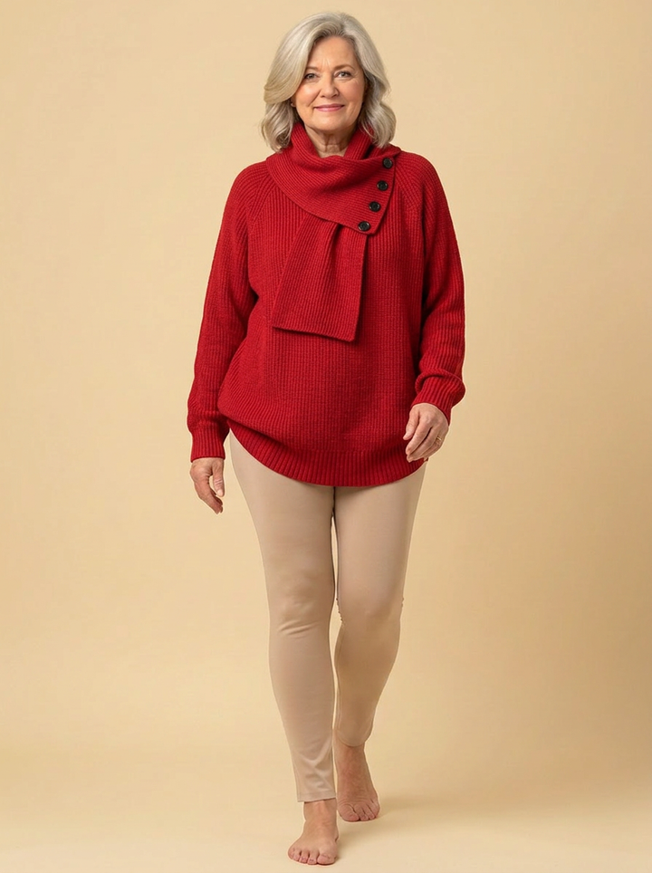Arielle | Cozy Scarf-Neck Sweater