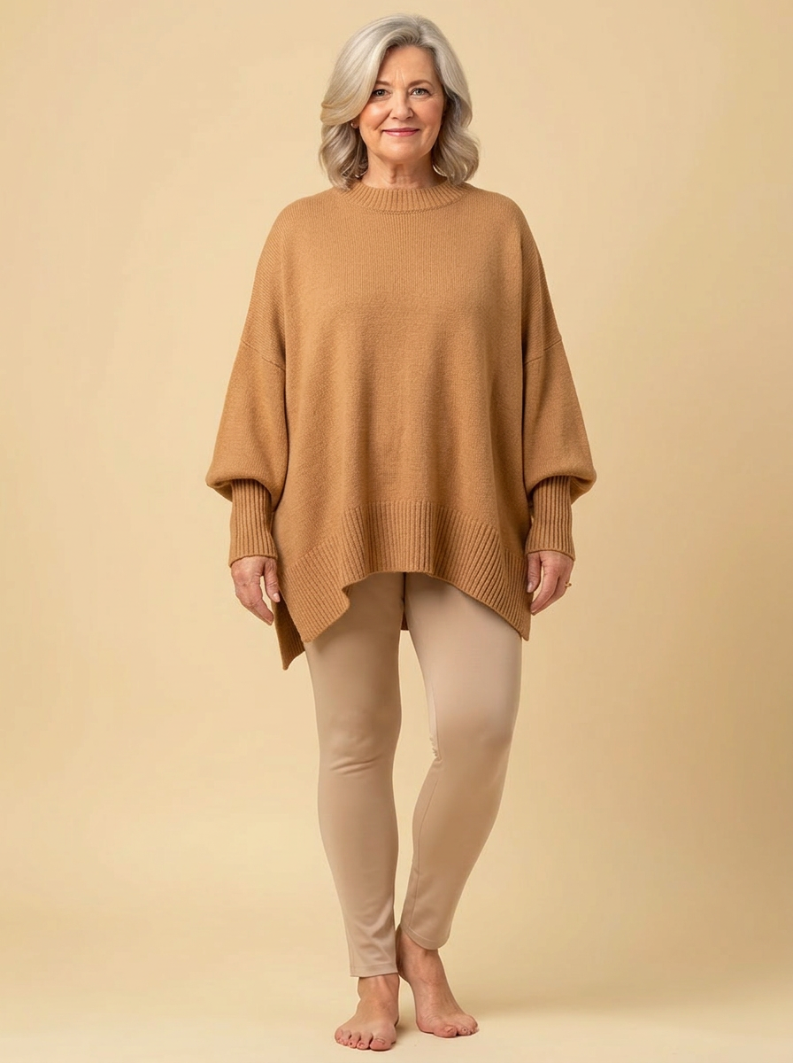 Aster | Oversized Poncho Sweater