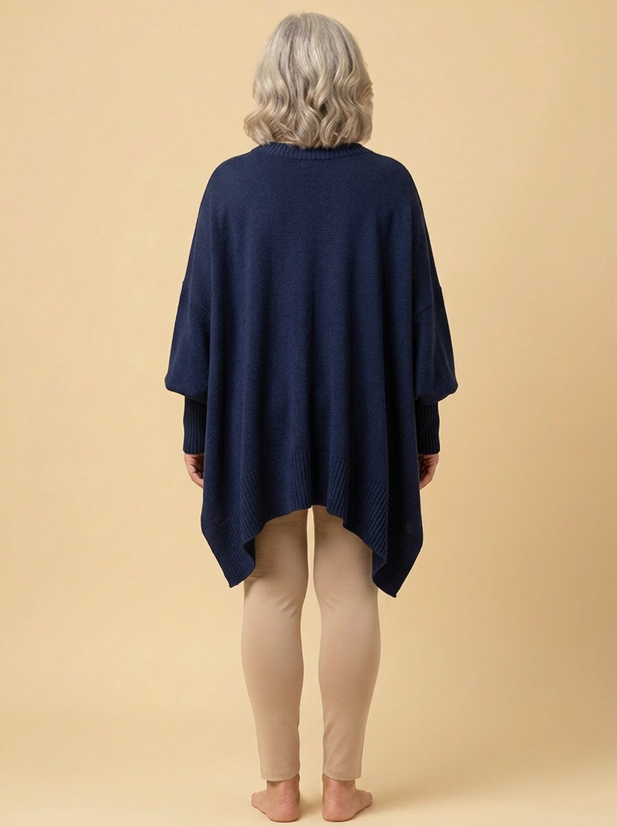 Aster | Oversized Poncho Sweater