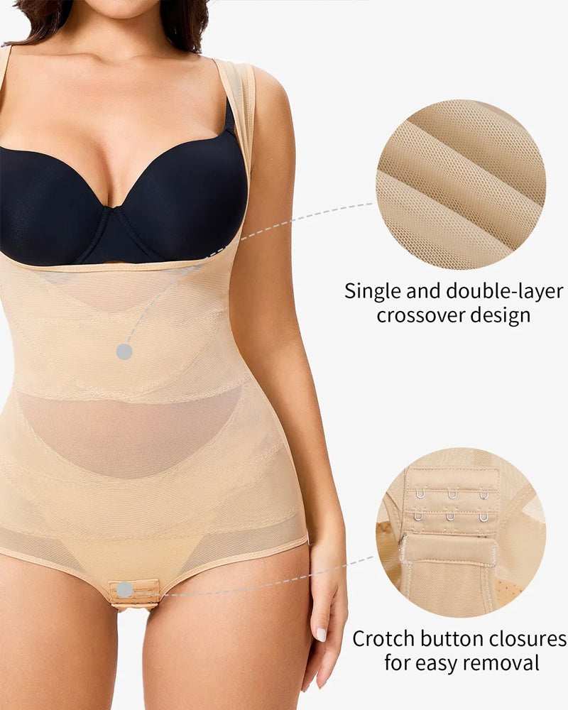 Prudence | Sheer-Mesh Control Bodysuit