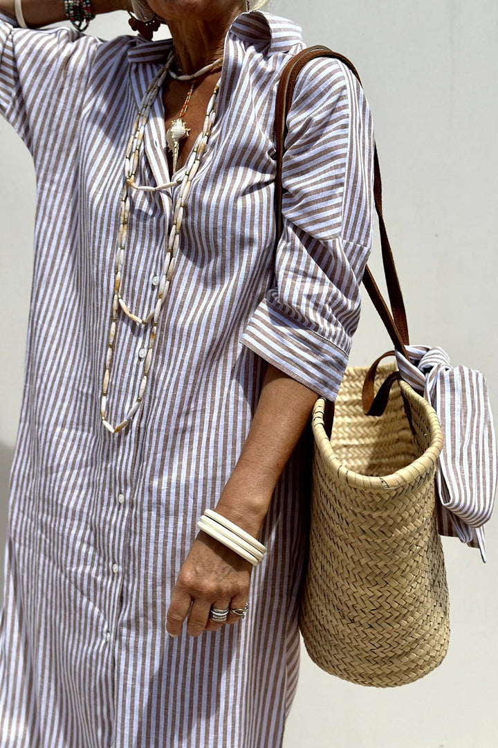 Sophia | The Must-Have Striped Shirt Dress