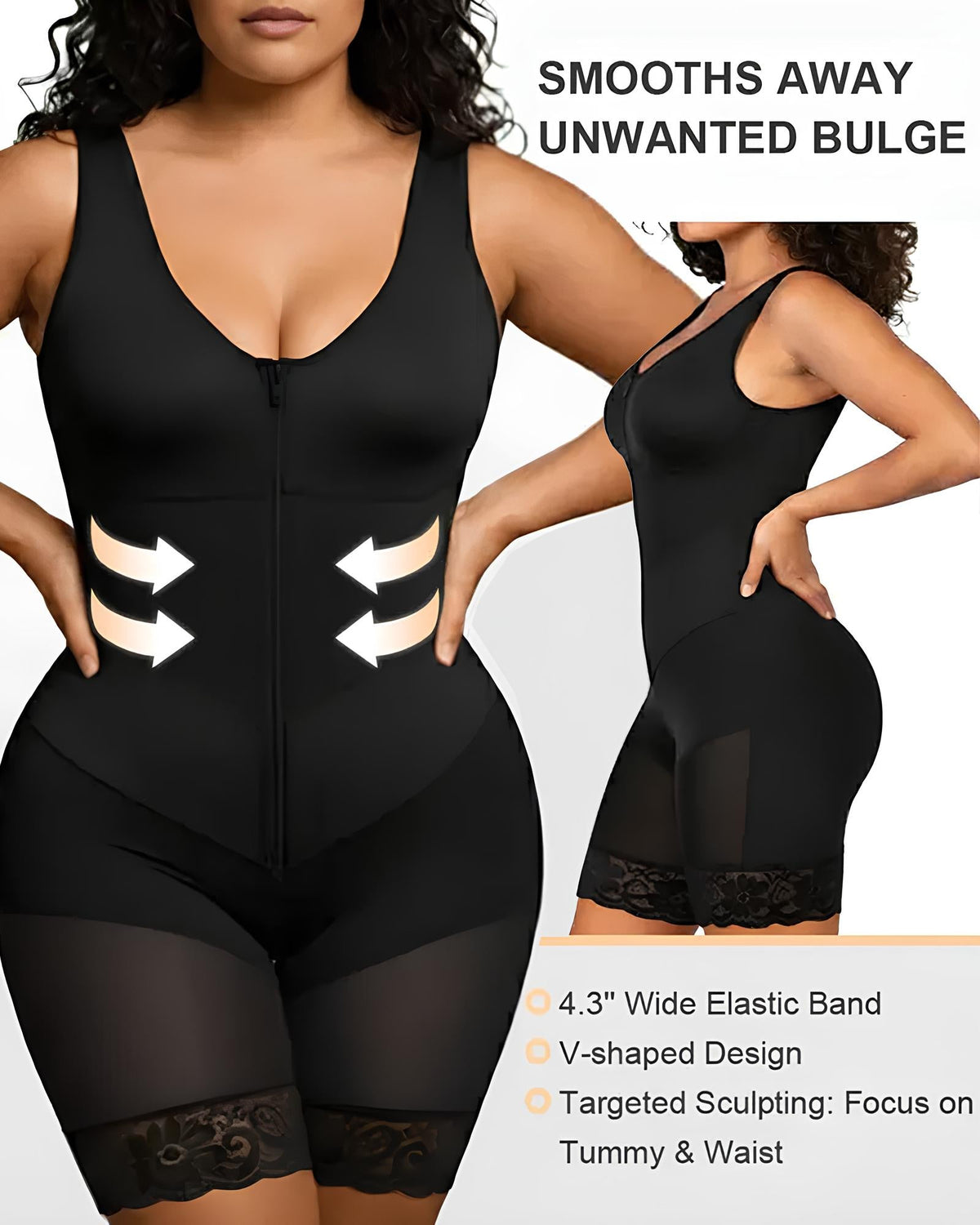 Cora | V-Shaped Tummy-Control Bodysuit