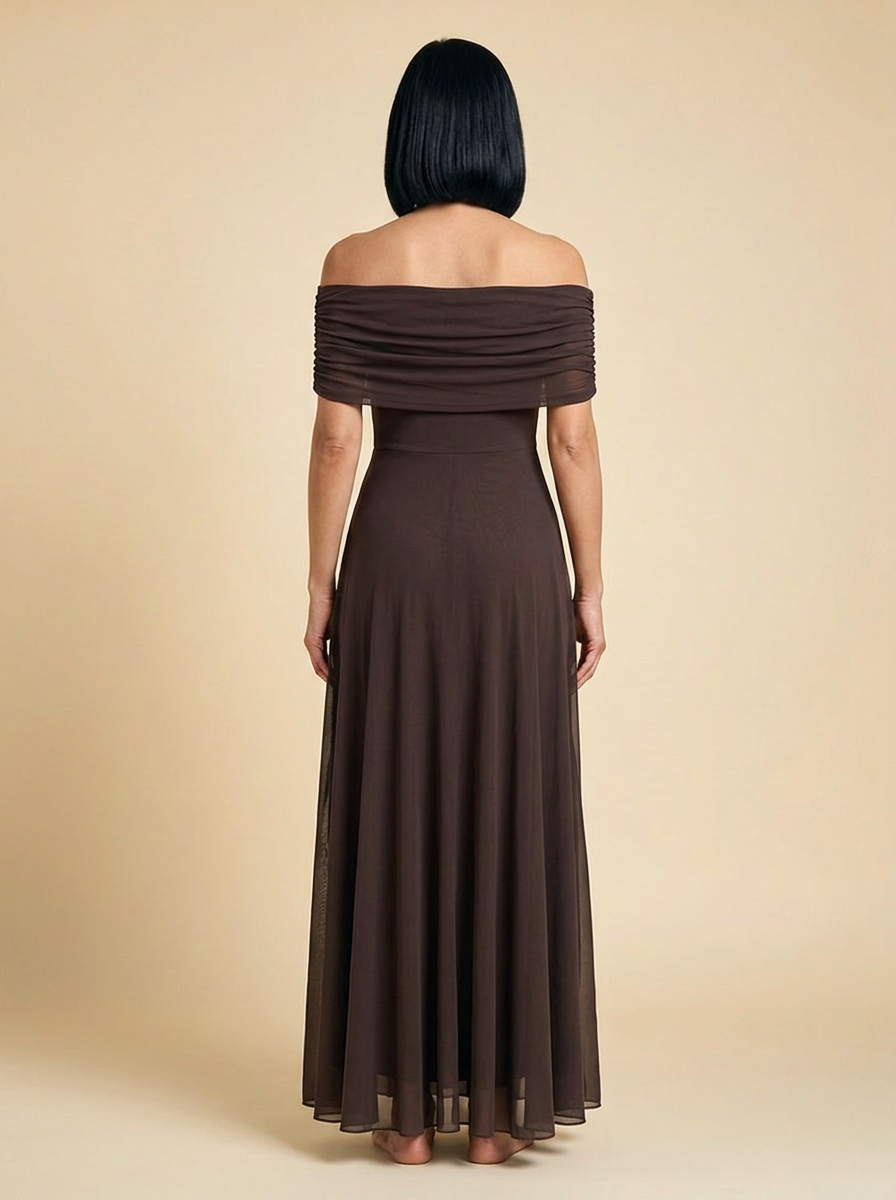 June | Off Shoulder Draped Midi Dress