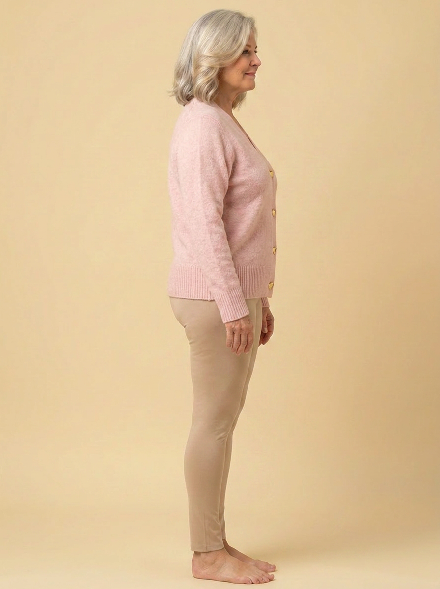 Olivia | Soft Cardigan with Gold Buttons
