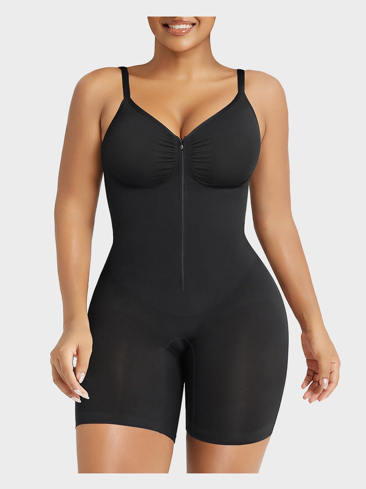 Doreen | Zip-Front Tummy-Control Bodysuit