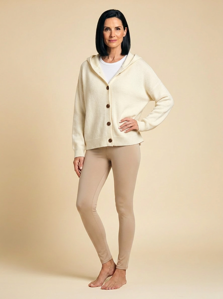 Zoé | Soft Hooded Knit Cardigan