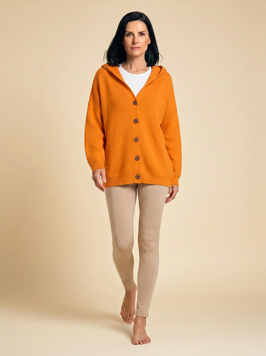 Zoé | Soft Hooded Knit Cardigan
