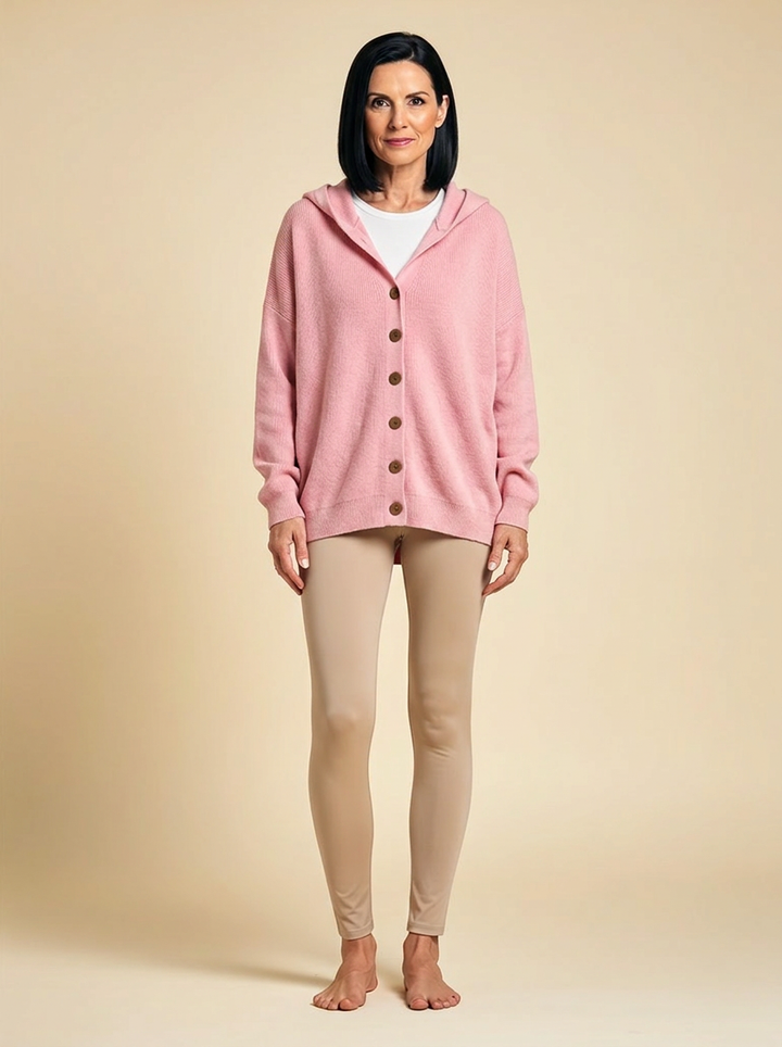 Zoé | Soft Hooded Knit Cardigan