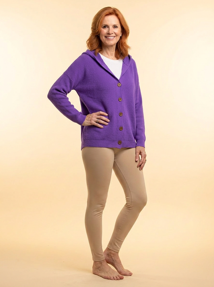 Zoé | Soft Hooded Knit Cardigan