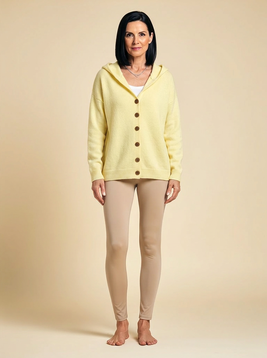 Zoé | Soft Hooded Knit Cardigan